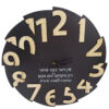 שעון מיוחד עם חריטה אישית 2 שכבות עץ