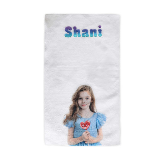 מגבת כותנה עם תמונה