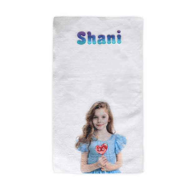 מגבת כותנה עם תמונה