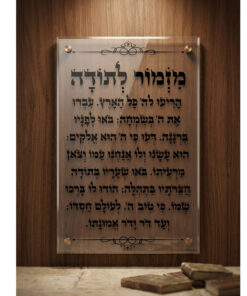 מזמור לתודה על זכוכית