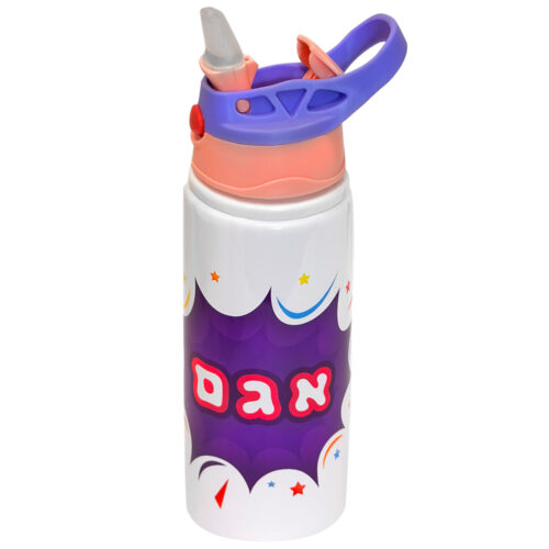 בקבוק אלומניום עם פיה קפיצית