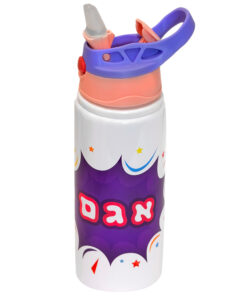 בקבוק אלומניום עם פיה קפיצית