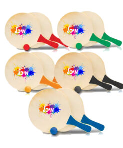 זוג מטקות ממותגות עם שם הילד/ה