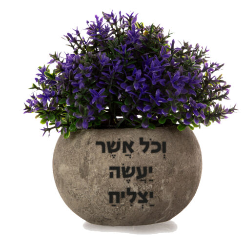 עציץ ברכה עם הקדשה אישית