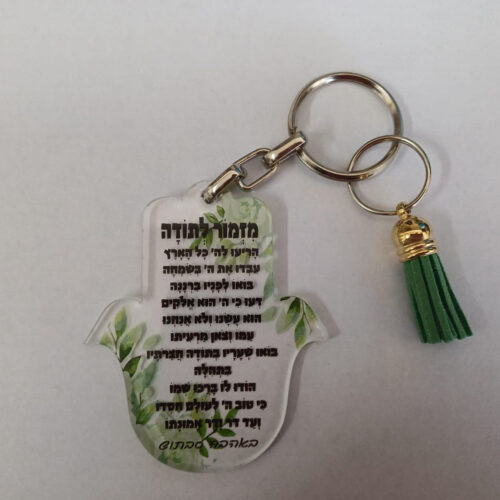 מחזיק מפתחות אקרילי עם הדפסה אישית הסטייל שלכם בצורה וצבע - חמסה