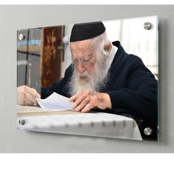 תמונת זכוכית יוקרתית – מרן שר התורה הגר"ח קנייבסקי זצוק"ל